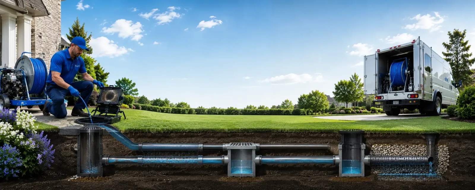 Outdoor drain cleaning information for Mapleton, IA